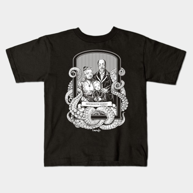 Lovecraft Innsmouth Family Kids T-Shirt by EmptyIs